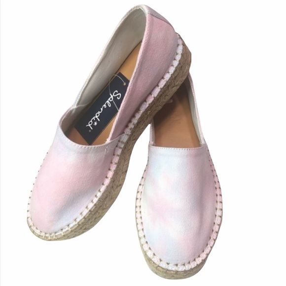 SPLENDID NWT LANEY PASTEL TIE DYE ESPADRILLES PINK - Picture 1 of 7